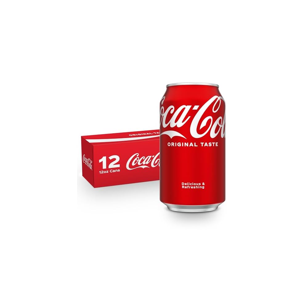 Coca-Cola Soda Soft Drink, Original Taste, 12 fl oz Cans, 12-Pack